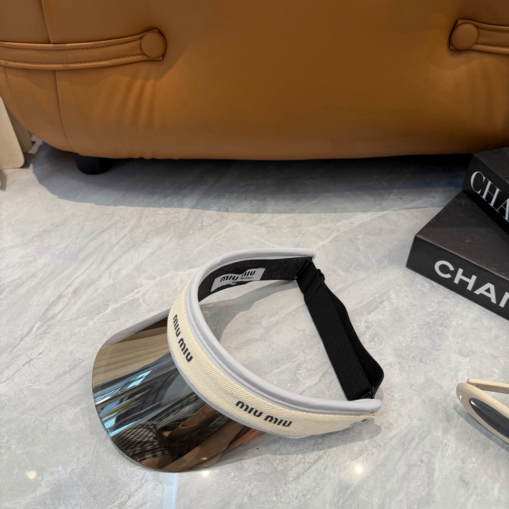 Miu Miu Blue-Light Fashion Silver Sun Visor for Men & Women - 493736 - detail image 5
