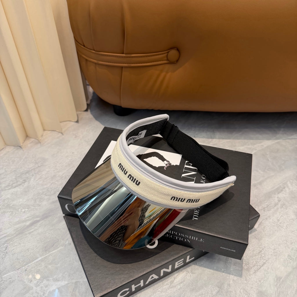 Miu Miu Blue-Light Fashion Silver Sun Visor for Men & Women - 493736 - detail image 7