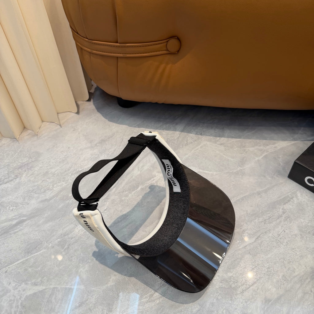Miu Miu Blue-Light Fashion Silver Sun Visor for Men & Women - detail image 3