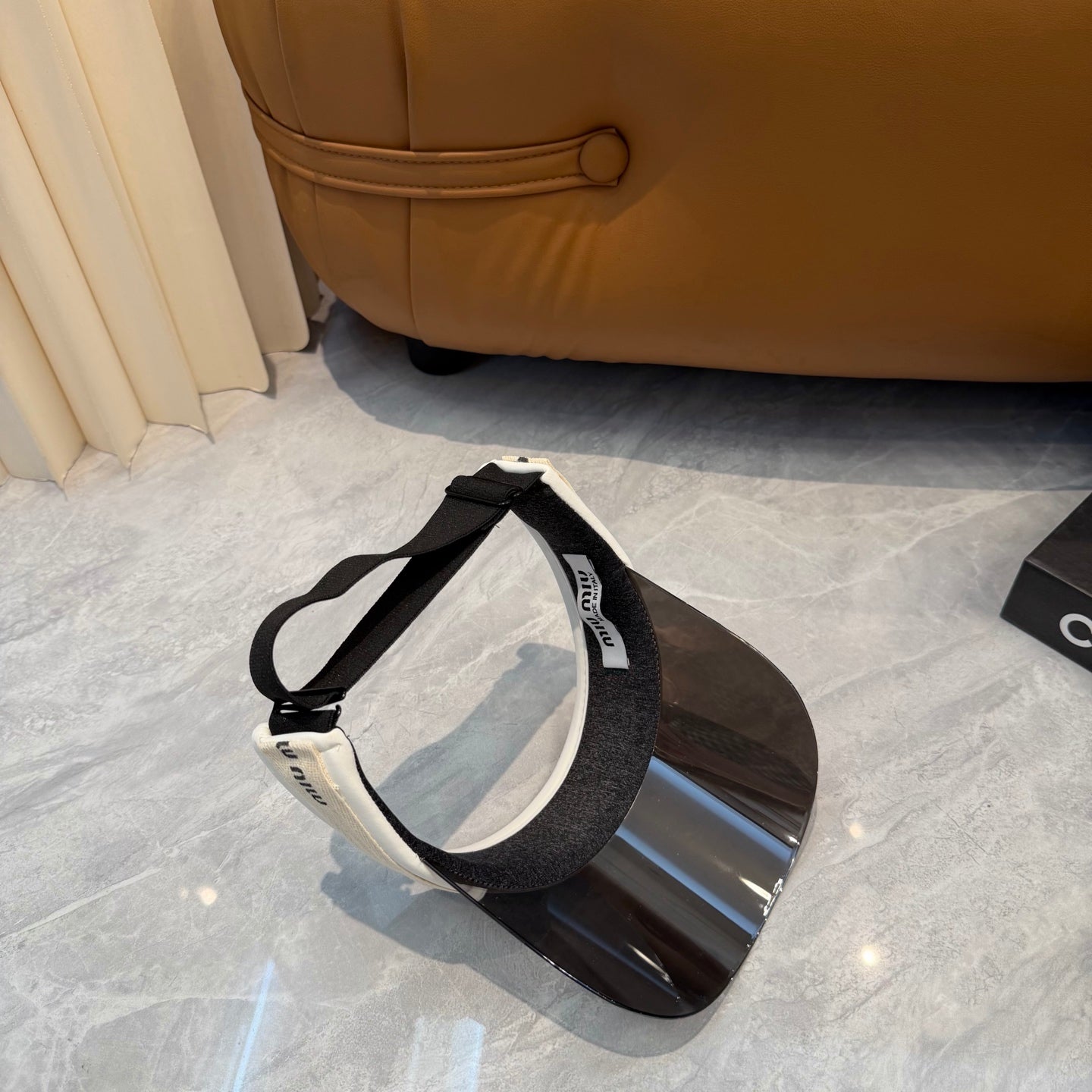 Miu Miu Blue-Light Fashion Silver Sun Visor for Men & Women - detail image 3