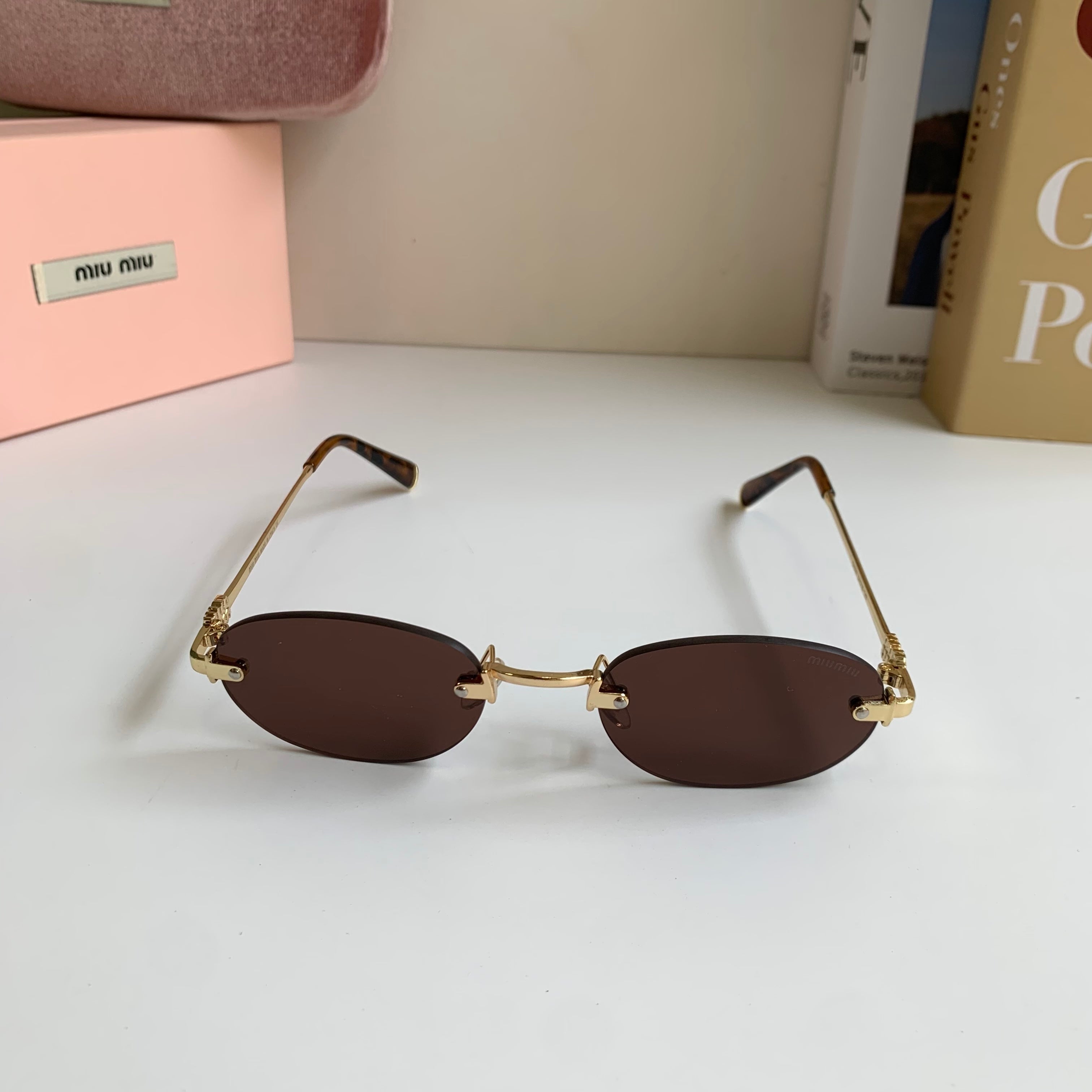 Miu Miu Round Silver Lens Sunglasses for Men & Women - 432587 - detail image 3
