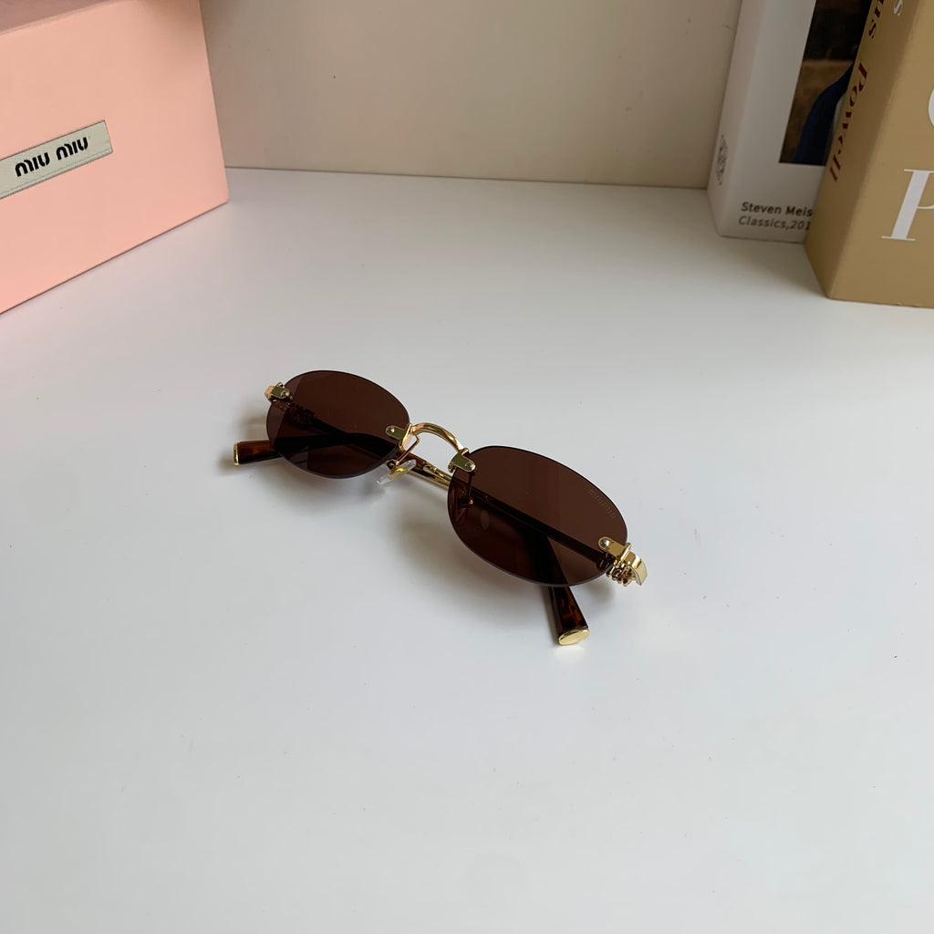 Miu Miu Round Silver Lens Sunglasses for Men & Women - 432587 - detail image 4