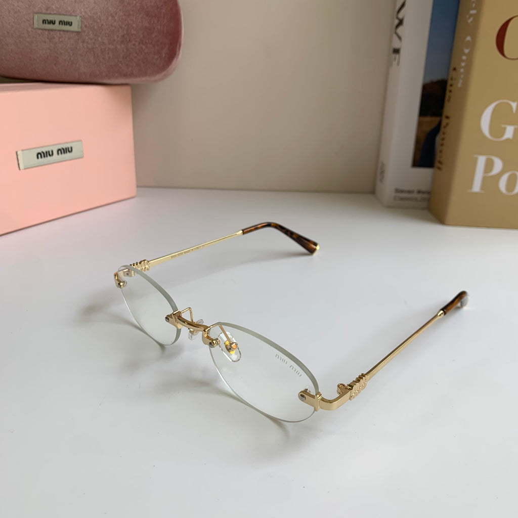 Miu Miu Round Silver Lens Sunglasses for Men & Women - 432588 - detail image 2