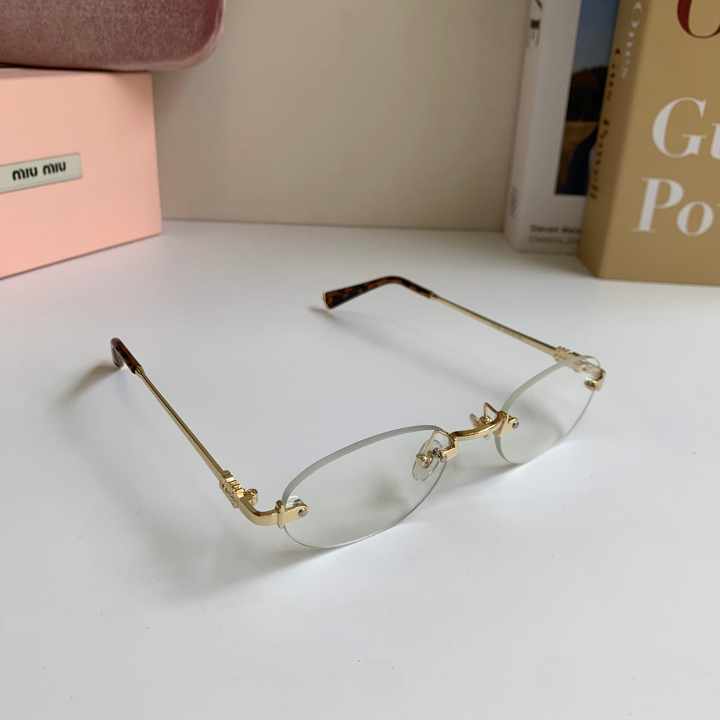 Miu Miu Round Silver Lens Sunglasses for Men & Women - 432588