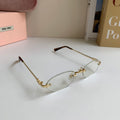 Miu Miu Round Silver Lens Sunglasses for Men & Women - 432588