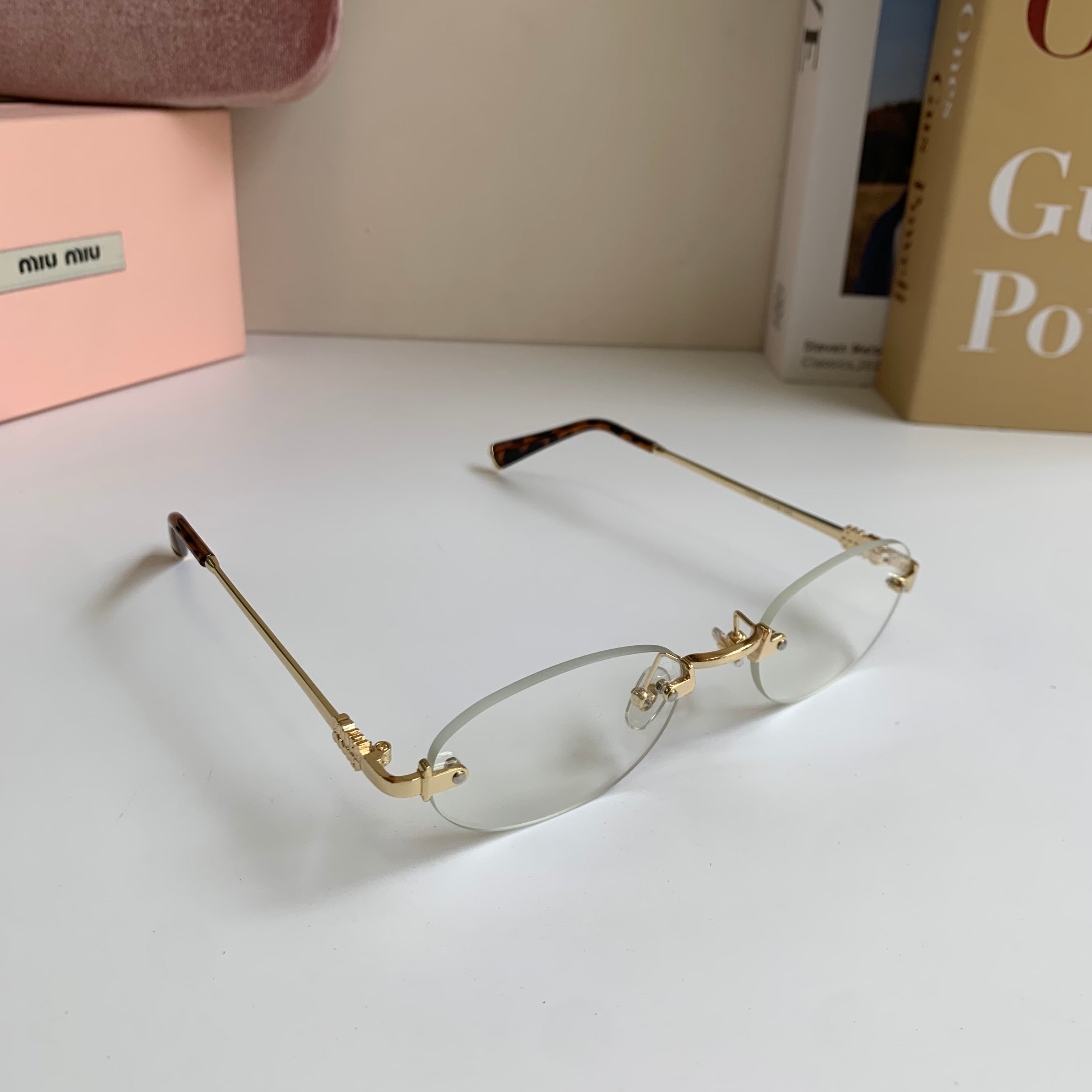 Miu Miu Round Silver Lens Sunglasses for Men & Women - 432588