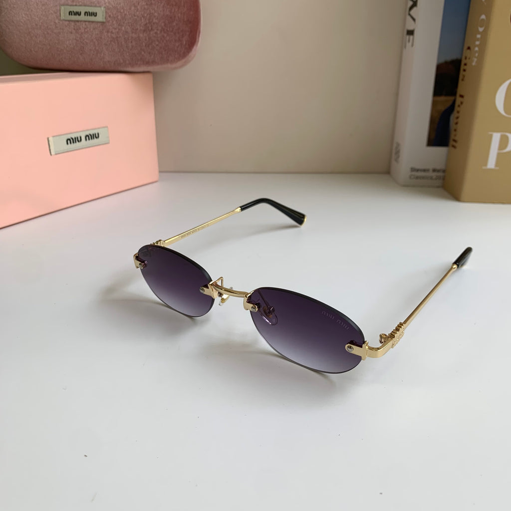 Miu Miu Round Silver Lens Sunglasses for Men & Women - 432589 - detail image 2