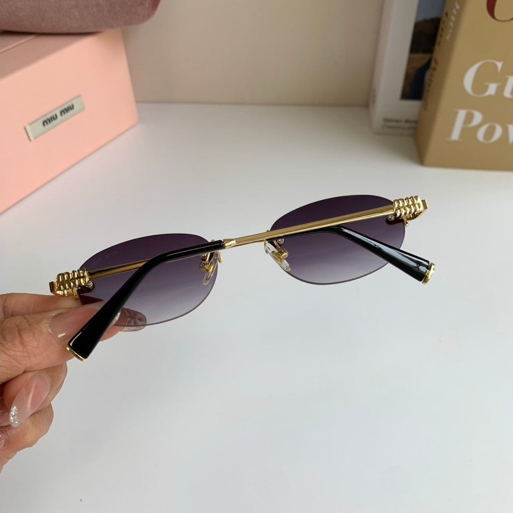 Miu Miu Round Silver Lens Sunglasses for Men & Women - 432589 - detail image 7