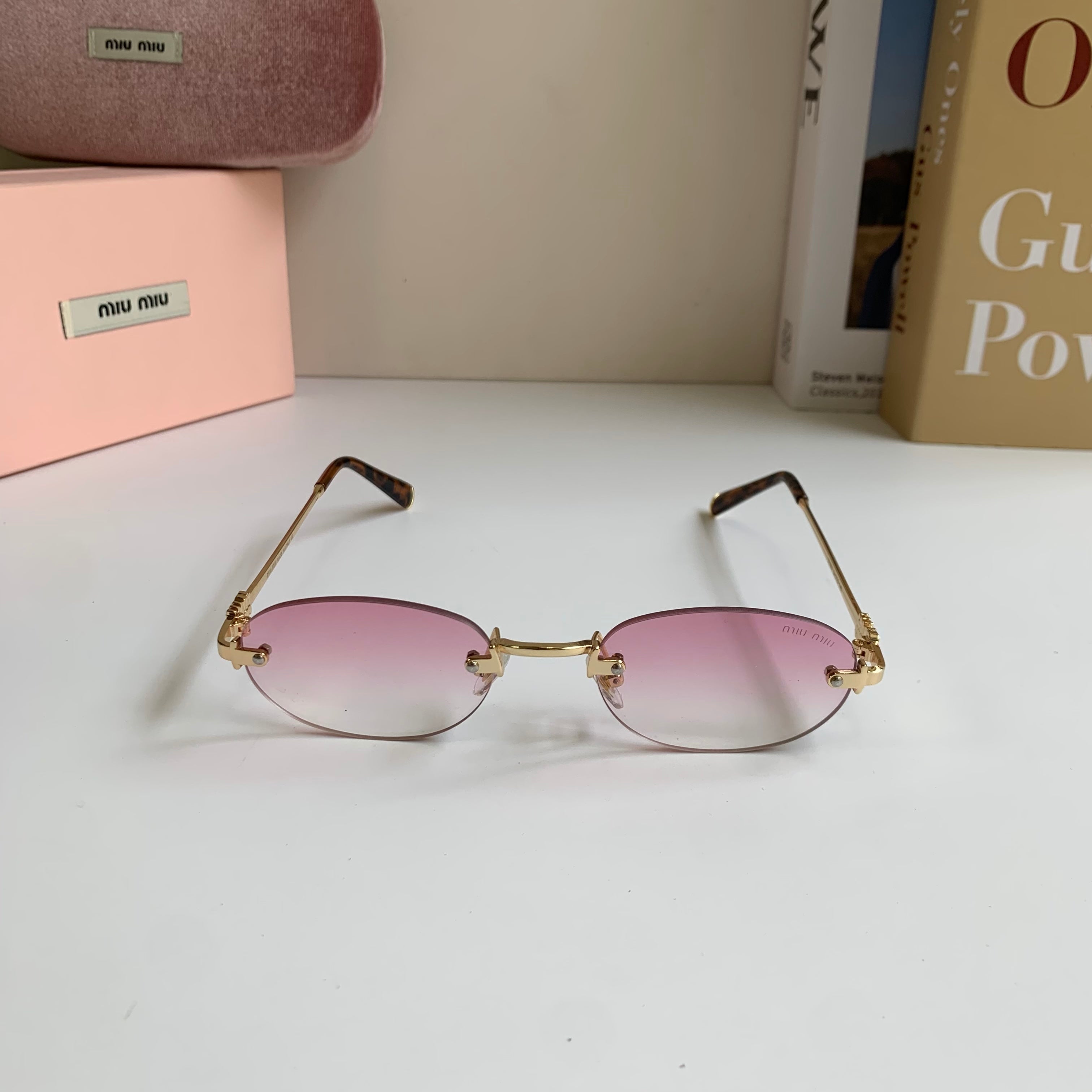 Miu Miu Round Silver Lens Sunglasses for Men & Women - 432590 - detail image 5