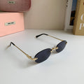 Miu Miu Round Silver Lens Sunglasses for Men & Women - 432591