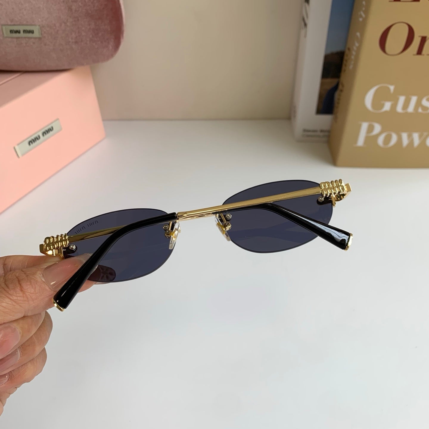 Miu Miu Round Silver Lens Sunglasses for Men & Women - 432591 - detail image 6