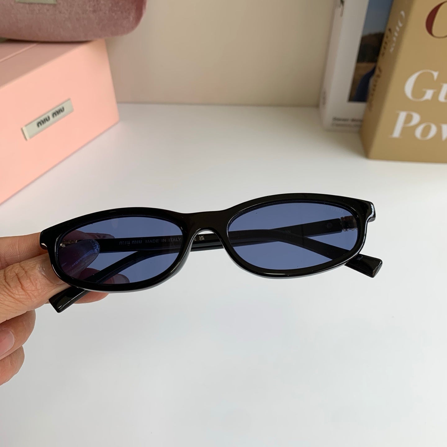 Miu Miu Cat-Eye Silver Lens Sunglasses for Men & Women - 432621 - detail image 3