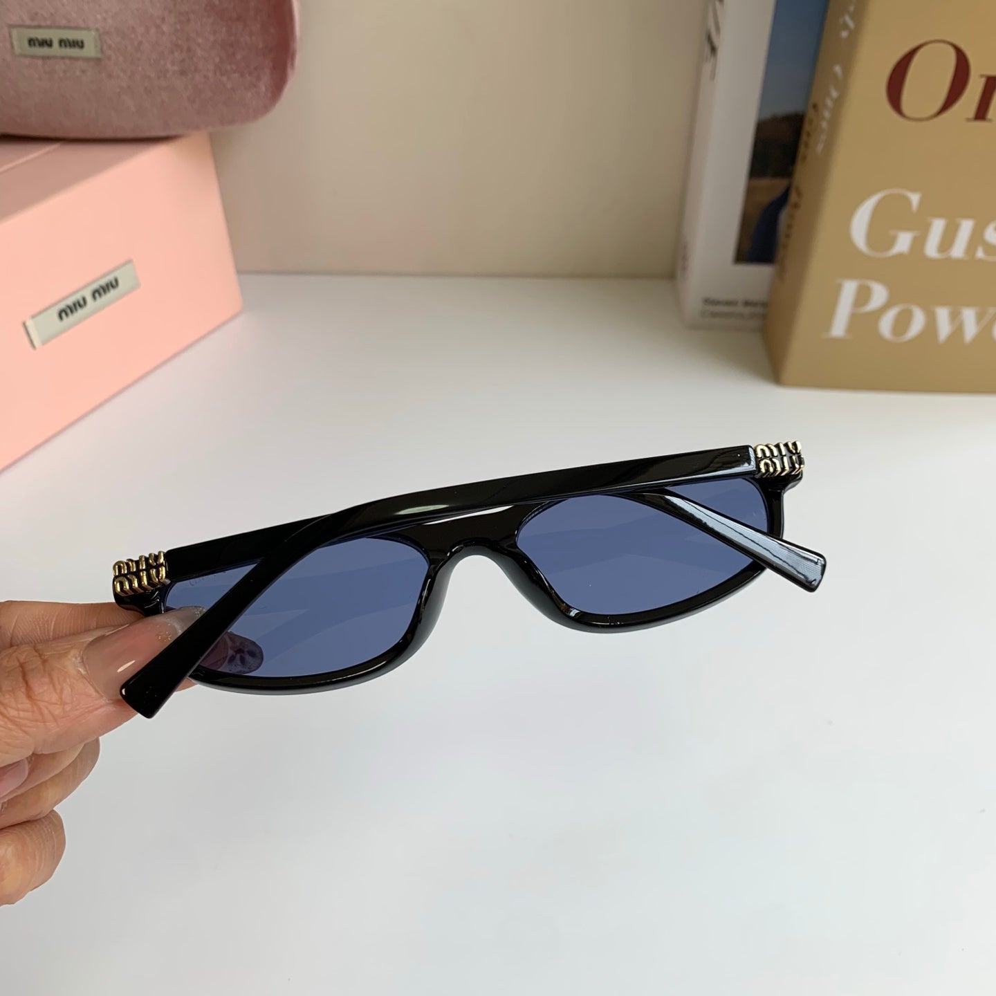 Miu Miu Cat-Eye Silver Lens Sunglasses for Men & Women - 432621 - detail image 7