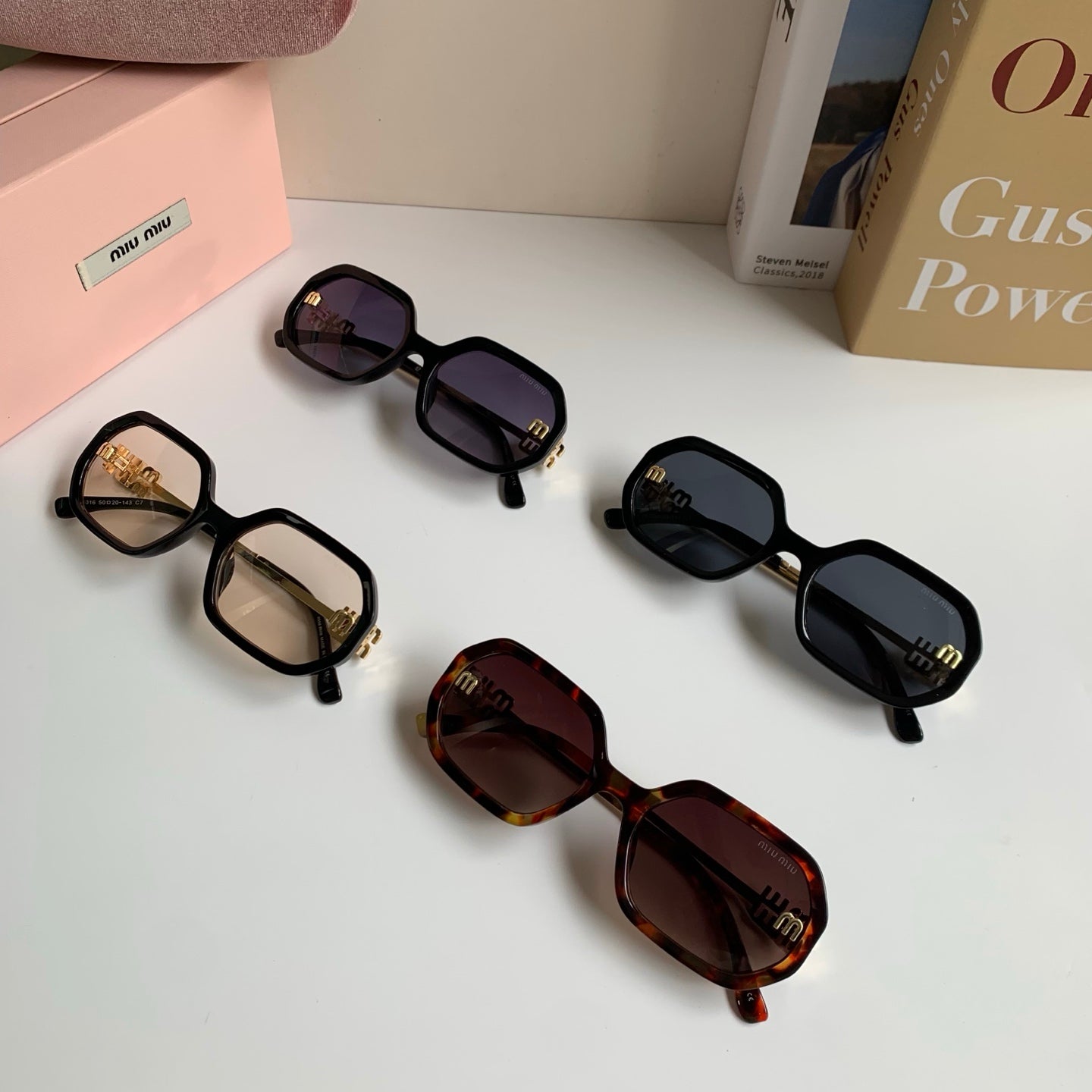 Miu Miu Square Silver Lens Sunglasses for Men & Women - 449782 - detail image 9