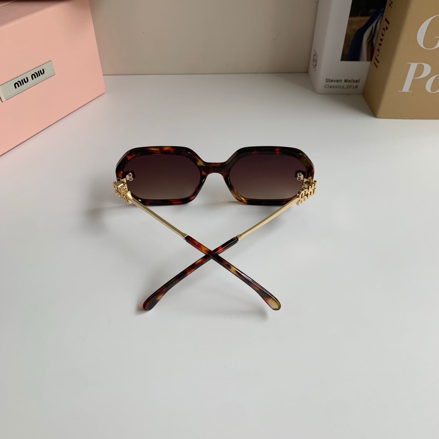Miu Miu Square Red Lens Sunglasses for Men & Women - 449780 - detail image 9