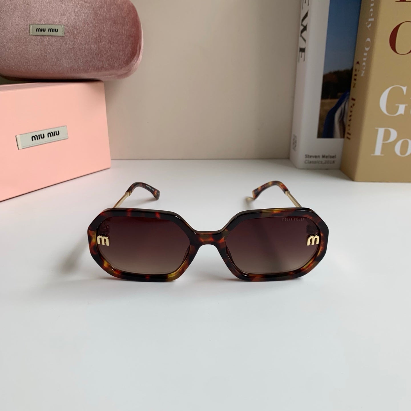Miu Miu Square Red Lens Sunglasses for Men & Women - 449780 - detail image 3