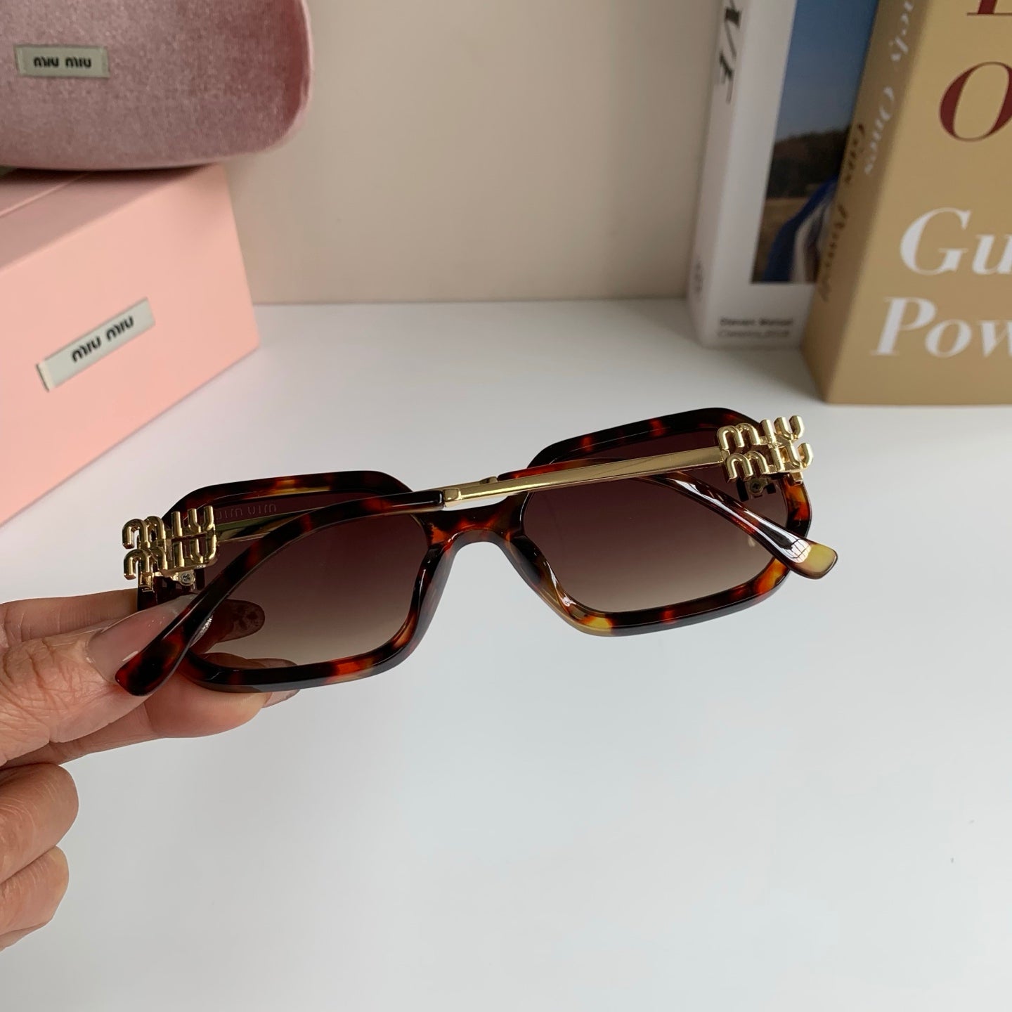 Miu Miu Square Red Lens Sunglasses for Men & Women - 449780 - detail image 6