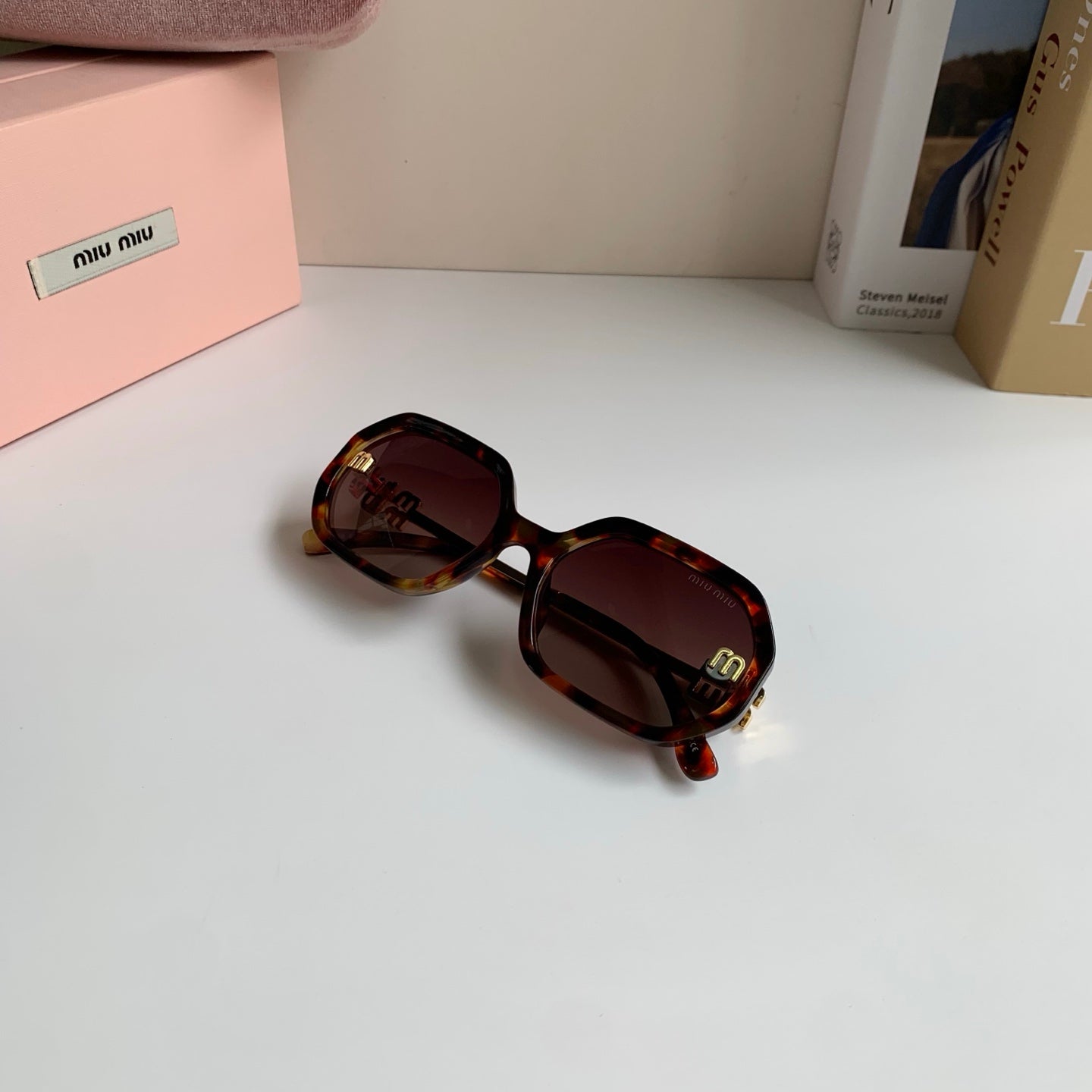 Miu Miu Square Red Lens Sunglasses for Men & Women - 449780 - detail image 4