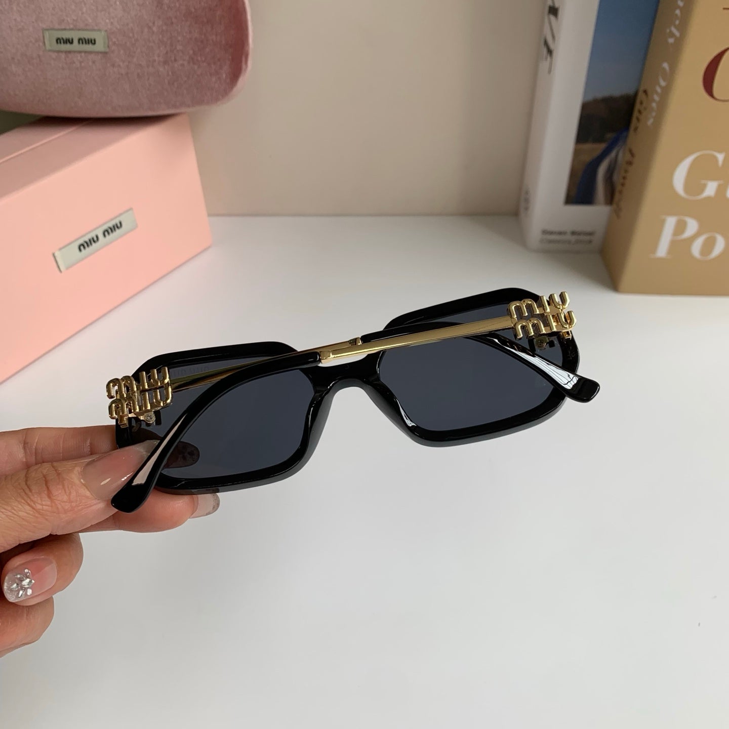 Miu Miu Square Silver Lens Sunglasses for Men & Women - 449783 - detail image 6