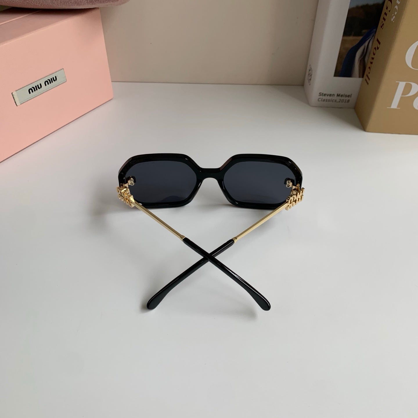 Miu Miu Square Silver Lens Sunglasses for Men & Women - 449783 - detail image 8