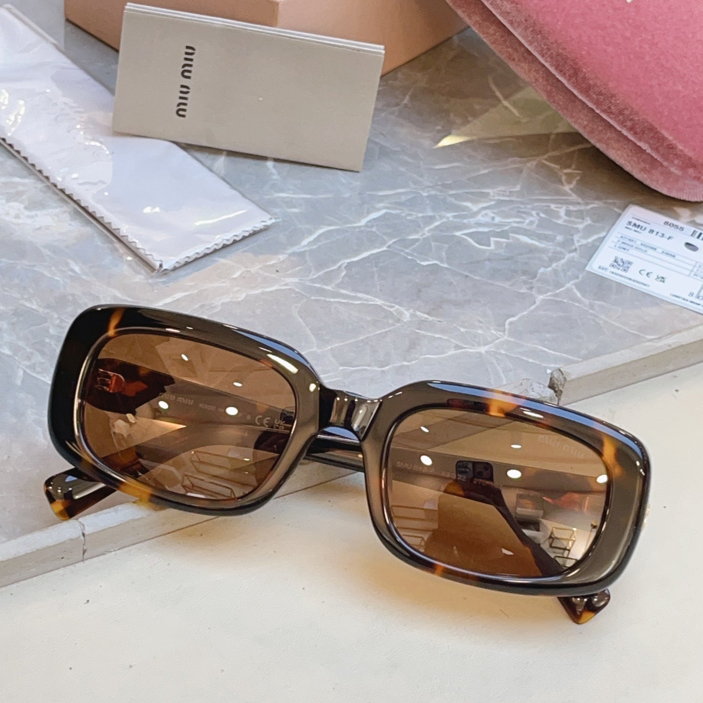 Miu Miu B13-F Fashion Brown Lens Sunglasses for Men & Women - 487656