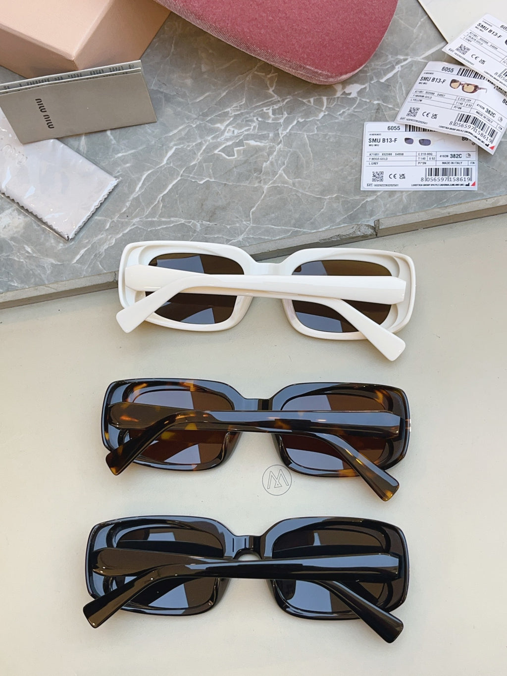 Miu Miu B13-F Fashion Brown Lens Sunglasses for Men & Women - detail image 8