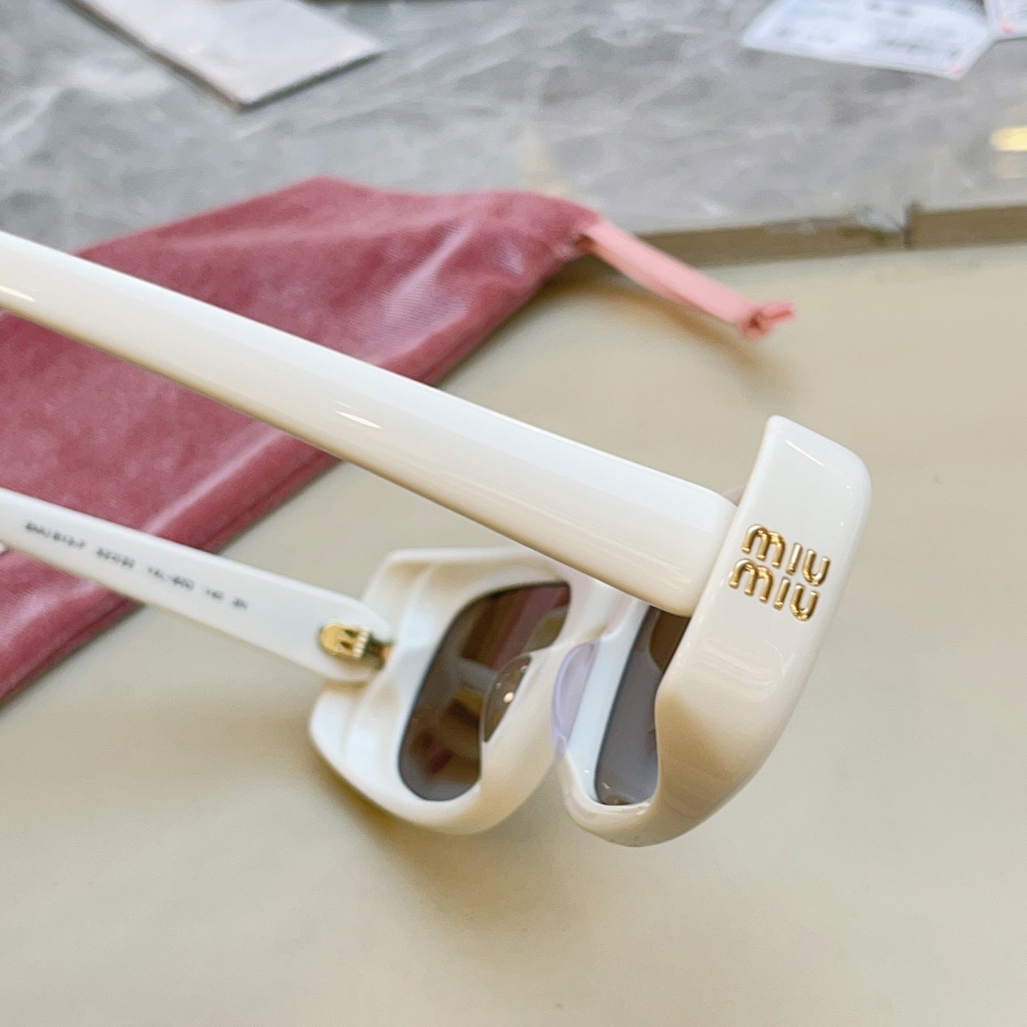Miu Miu B13-F Fashion Brown Lens Sunglasses for Men & Women - detail image 5