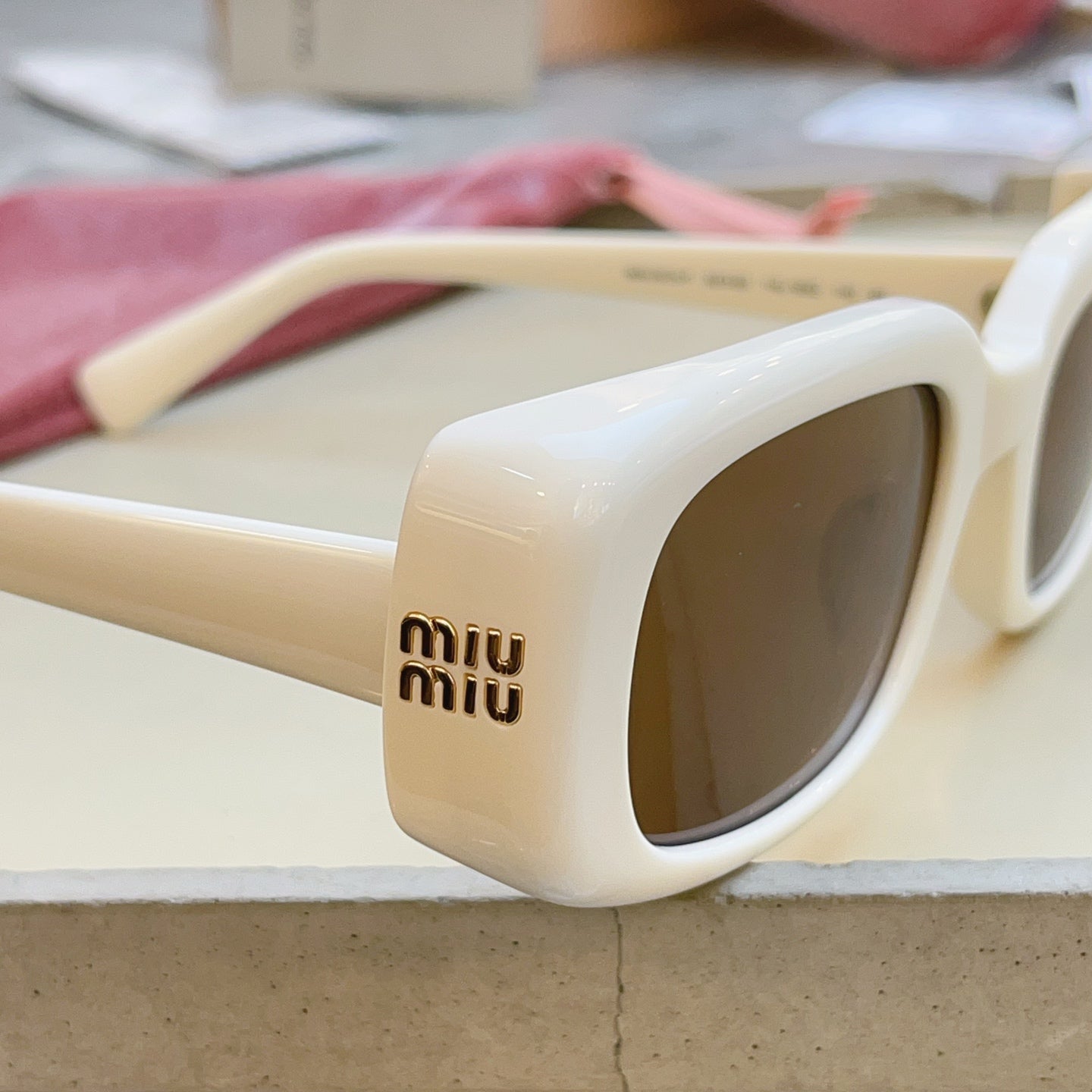 Miu Miu B13-F Fashion Brown Lens Sunglasses for Men & Women - detail image 4