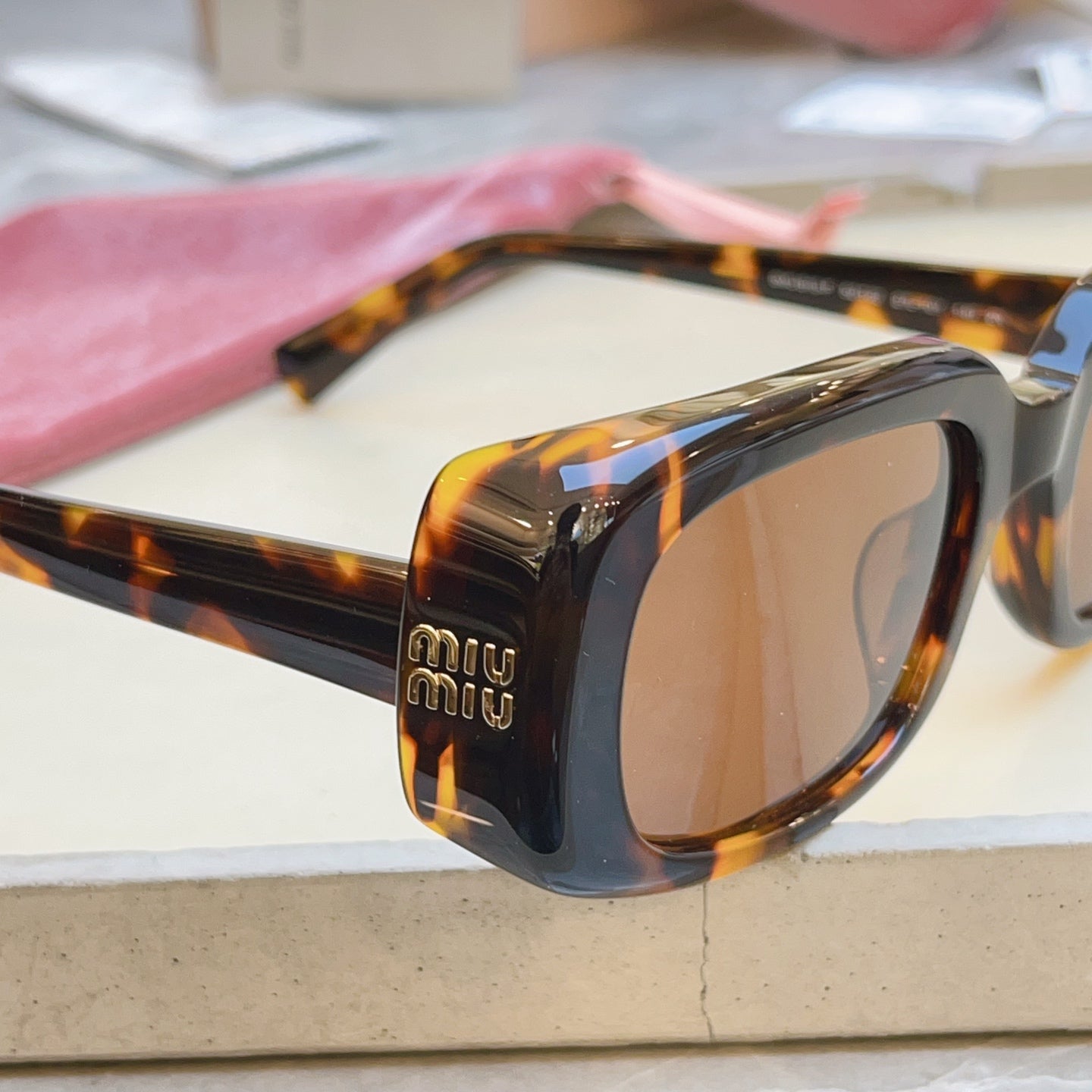 Miu Miu B13-F Fashion Brown Lens Sunglasses for Men & Women - 487656 - detail image 7