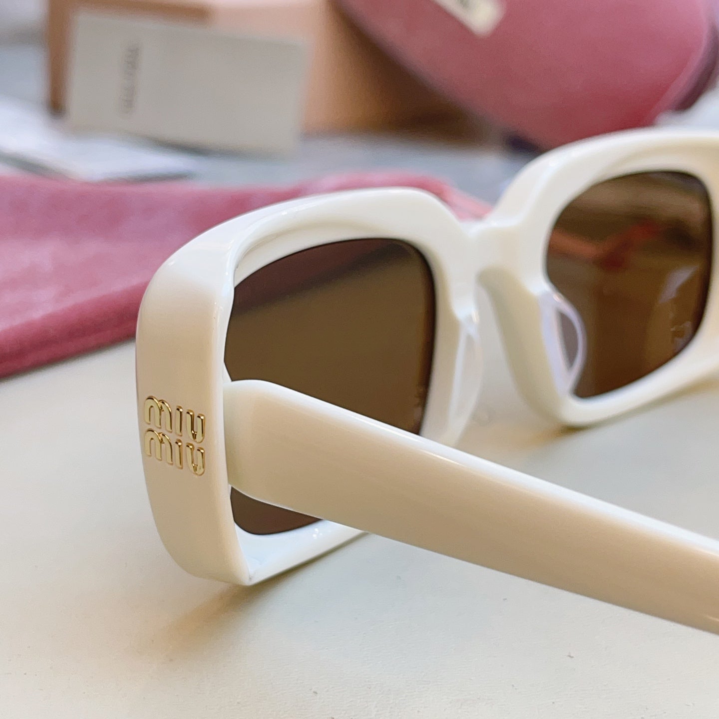 Miu Miu B13-F Fashion Brown Lens Sunglasses for Men & Women - detail image 7