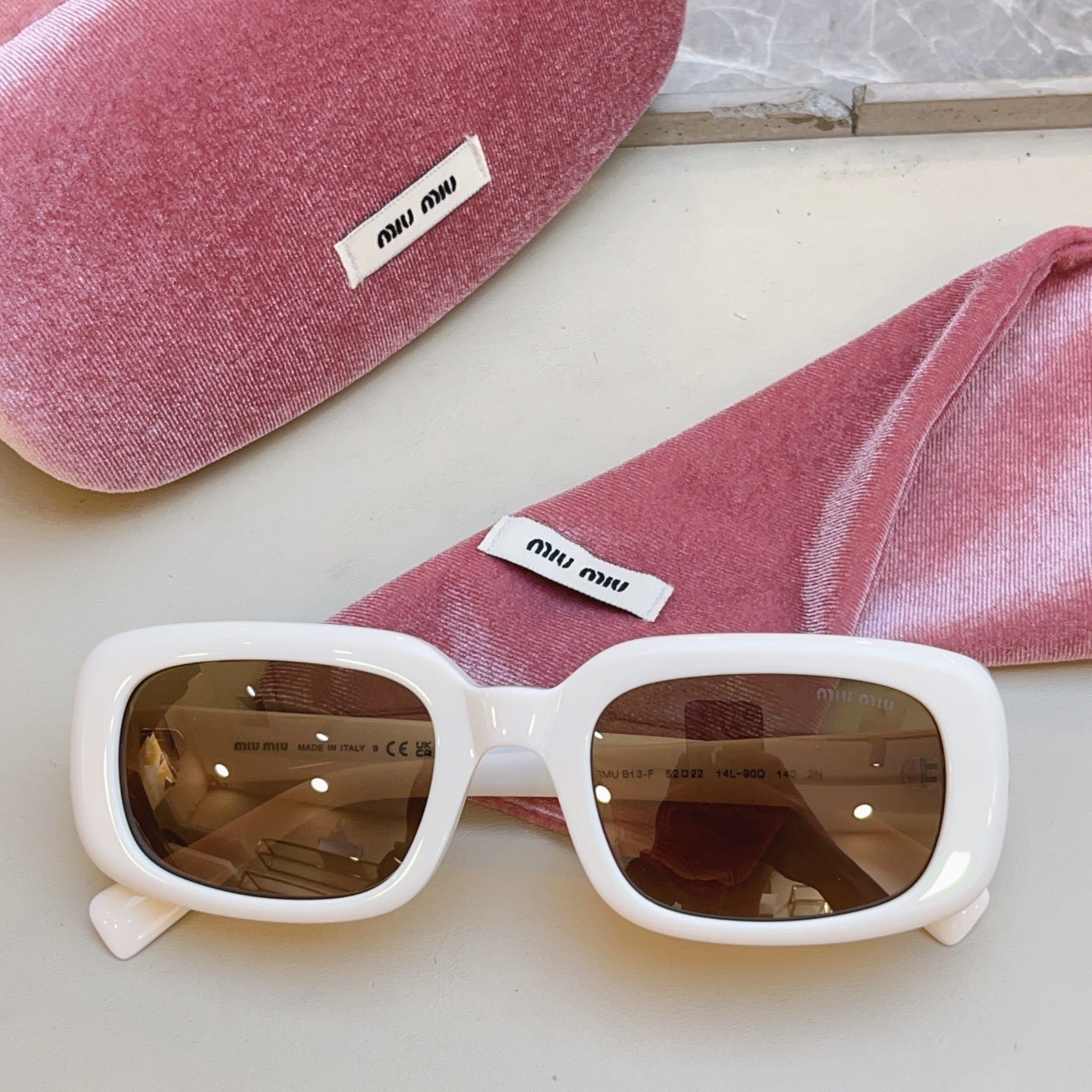 Miu Miu B13-F Fashion Brown Lens Sunglasses for Men & Women - detail image 3