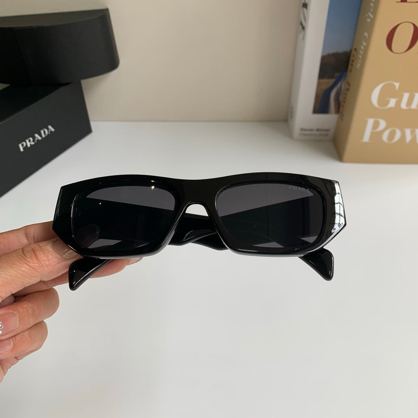 Prada Fashion Black Lens Sunglasses for Men & Women - 372142 - detail image 4