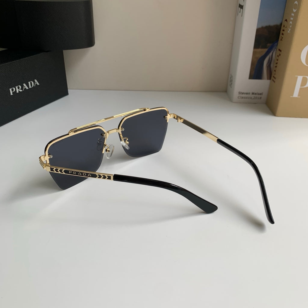 Prada Metal Fashion Silver Lens Sunglasses for Men & Women - 372146 - detail image 8