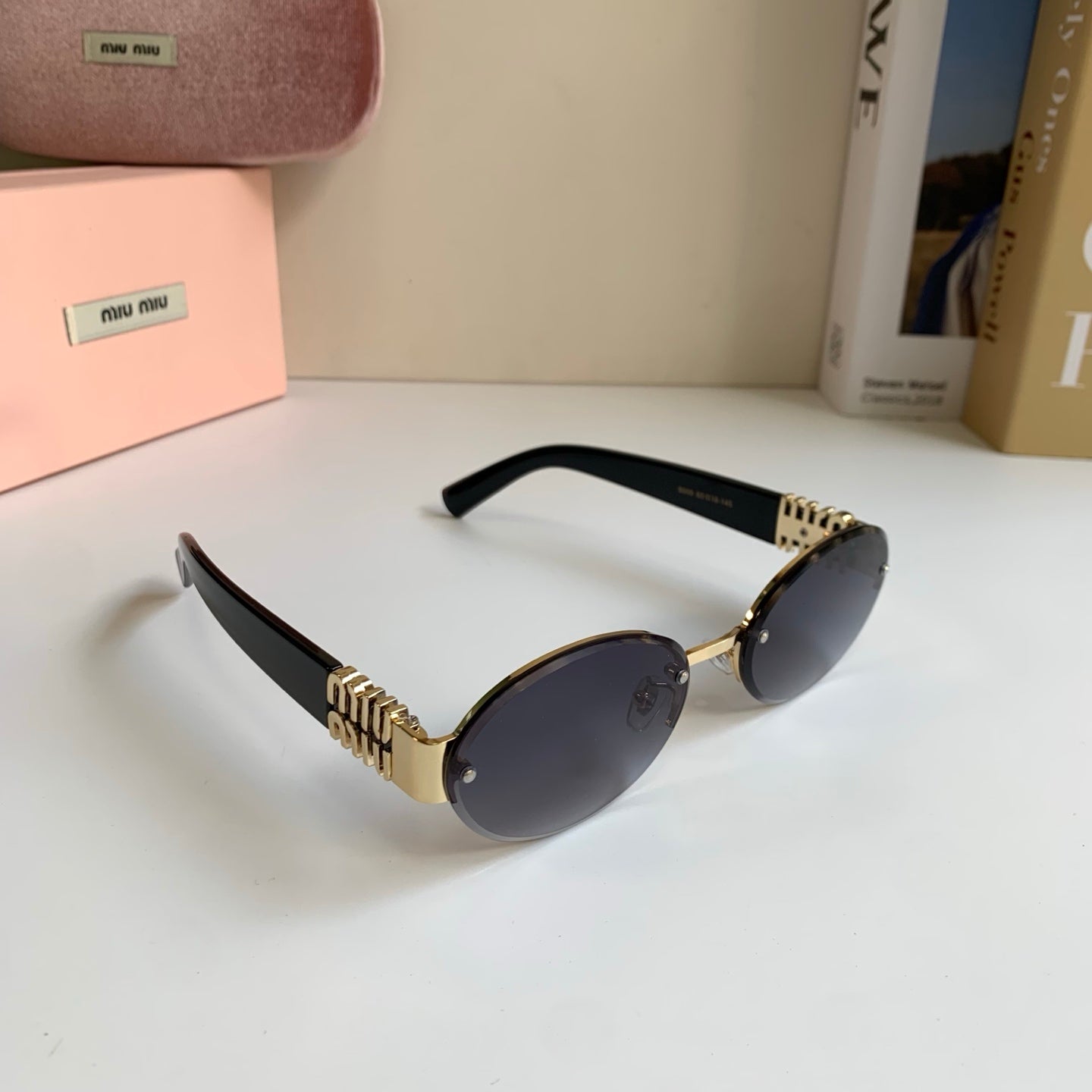 Miu Miu Round Silver Lens Sunglasses for Men & Women - 466171