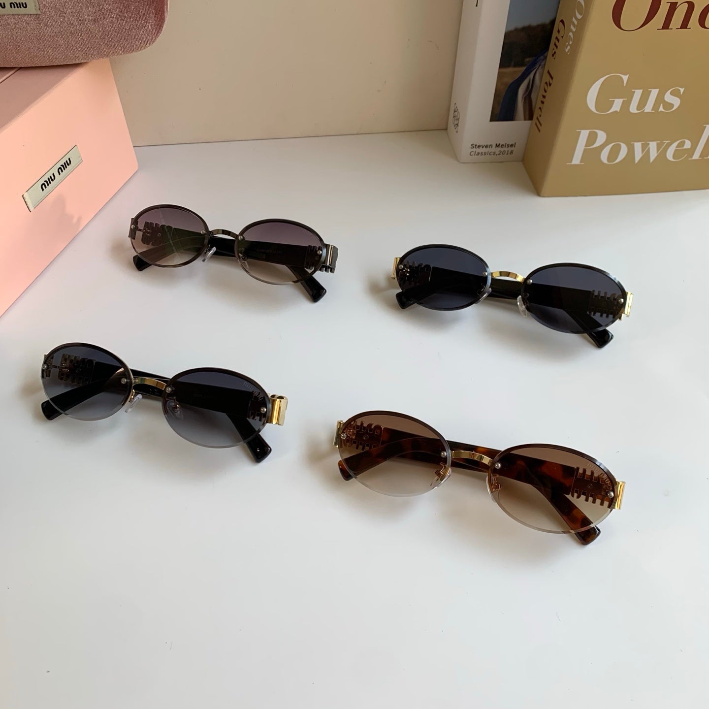 Miu Miu Round Silver Lens Sunglasses for Men & Women - 466173 - detail image 10