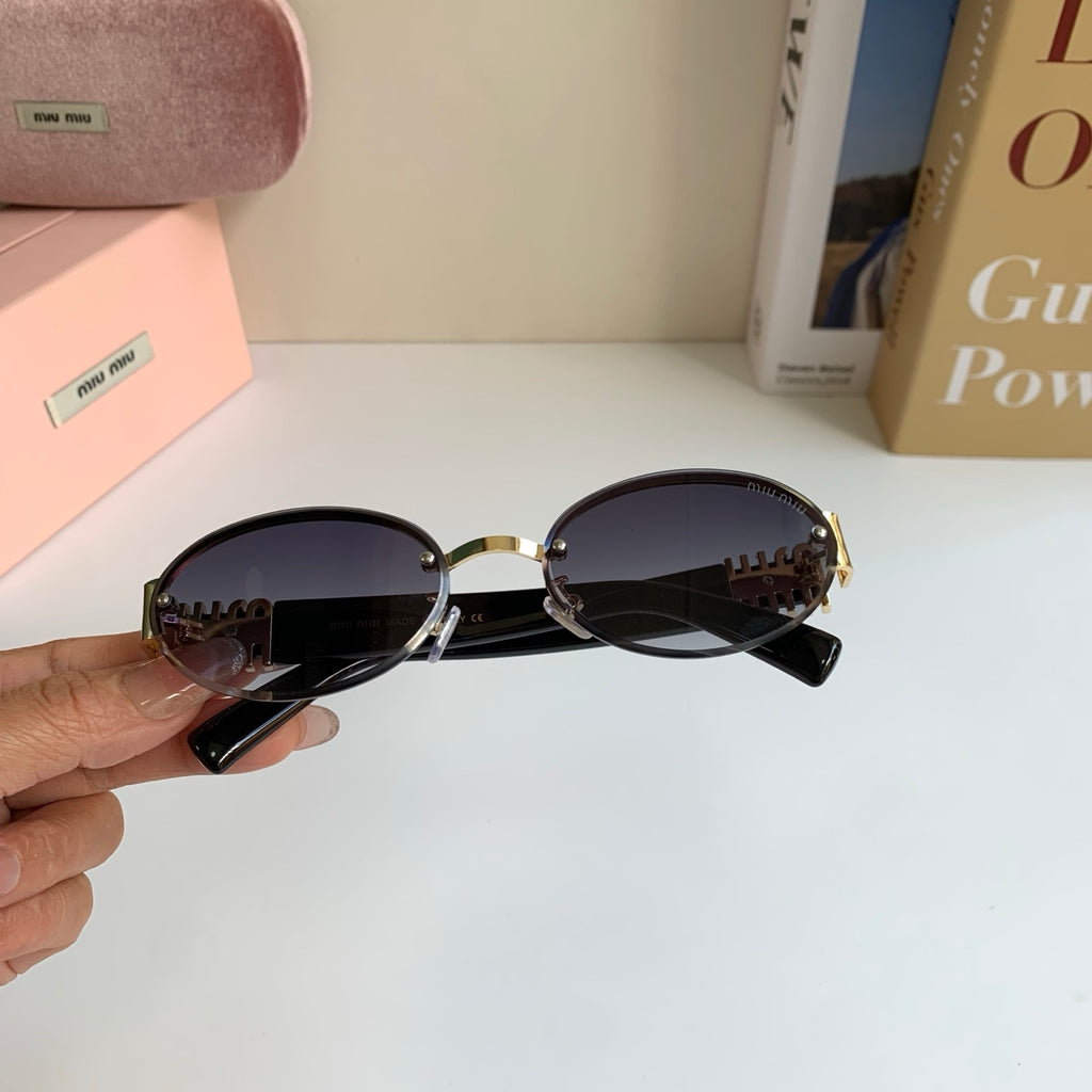 Miu Miu Round Silver Lens Sunglasses for Men & Women - 466171 - detail image 5