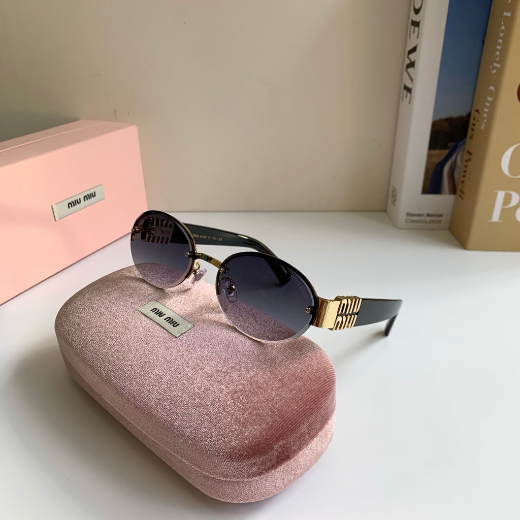 Miu Miu Round Silver Lens Sunglasses for Men & Women - 466171 - detail image 4