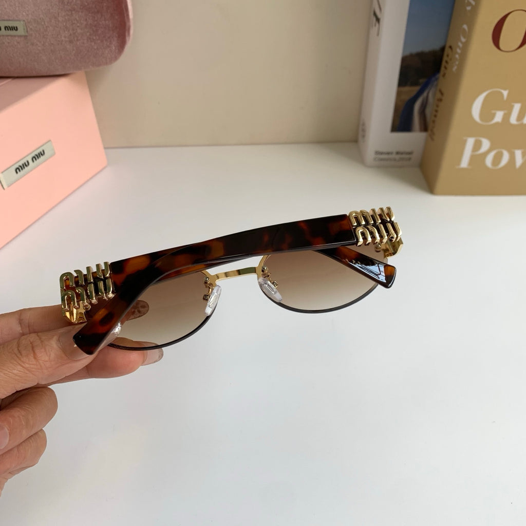 Miu Miu Round Brown Lens Sunglasses for Men & Women - 466172 - detail image 8