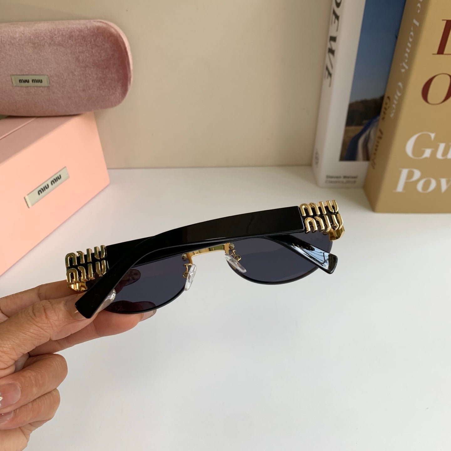 Miu Miu Round Silver Lens Sunglasses for Men & Women - 466173 - detail image 9