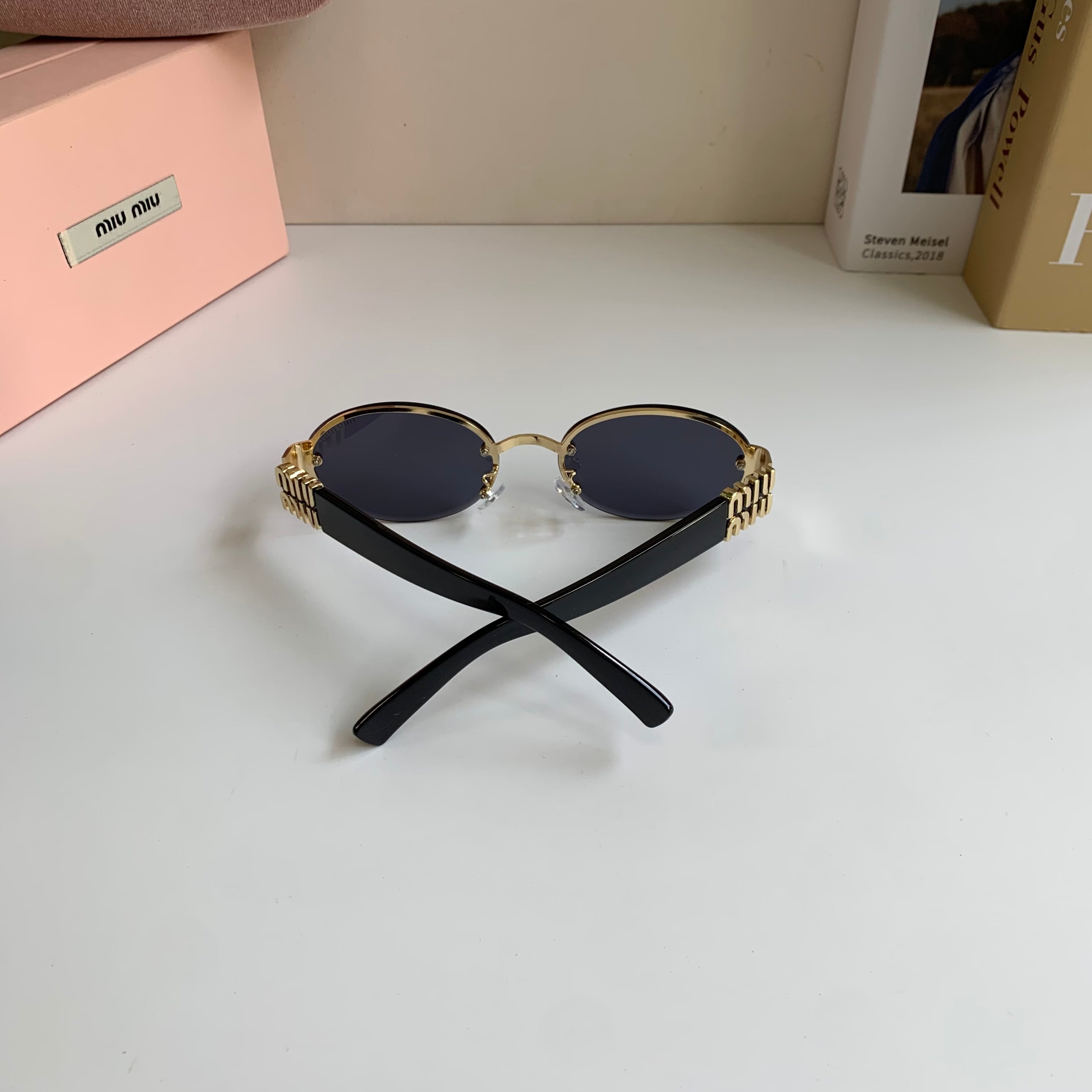 Miu Miu Round Silver Lens Sunglasses for Men & Women - 466173 - detail image 8