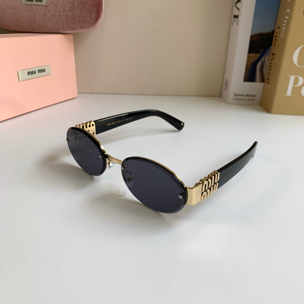 Miu Miu Round Silver Lens Sunglasses for Men & Women - 466173 - detail image 2