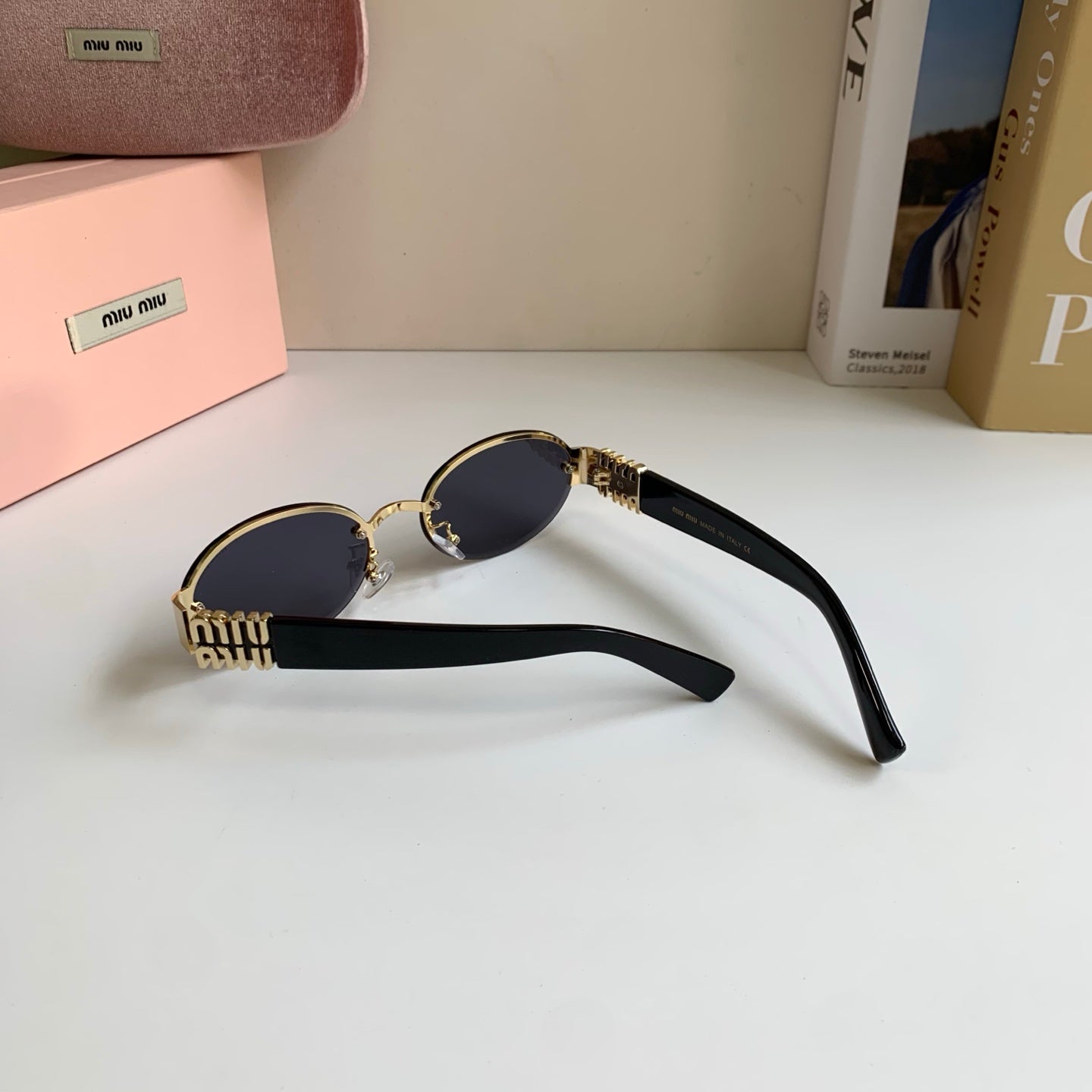 Miu Miu Round Silver Lens Sunglasses for Men & Women - 466173 - detail image 6