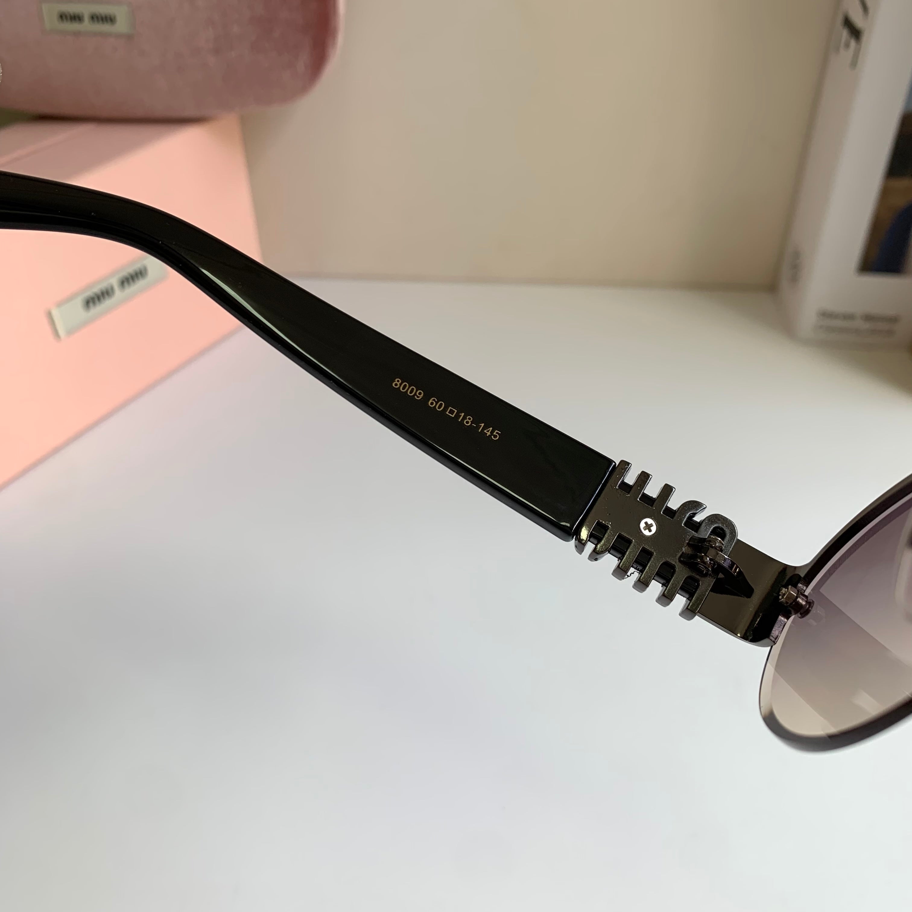 Miu Miu Round Silver Lens Sunglasses for Men & Women - 466174 - detail image 6
