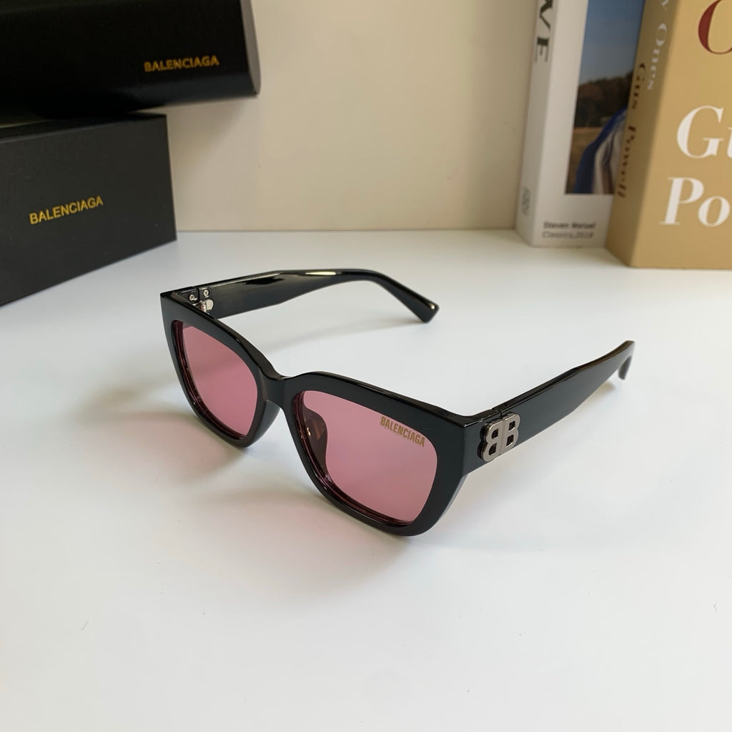 Balenciaga Square Red Lens Sunglasses for Men & Women - 372352 - detail image 2