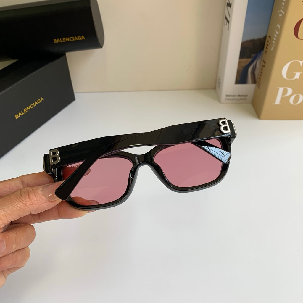 Balenciaga Square Red Lens Sunglasses for Men & Women - detail image 6