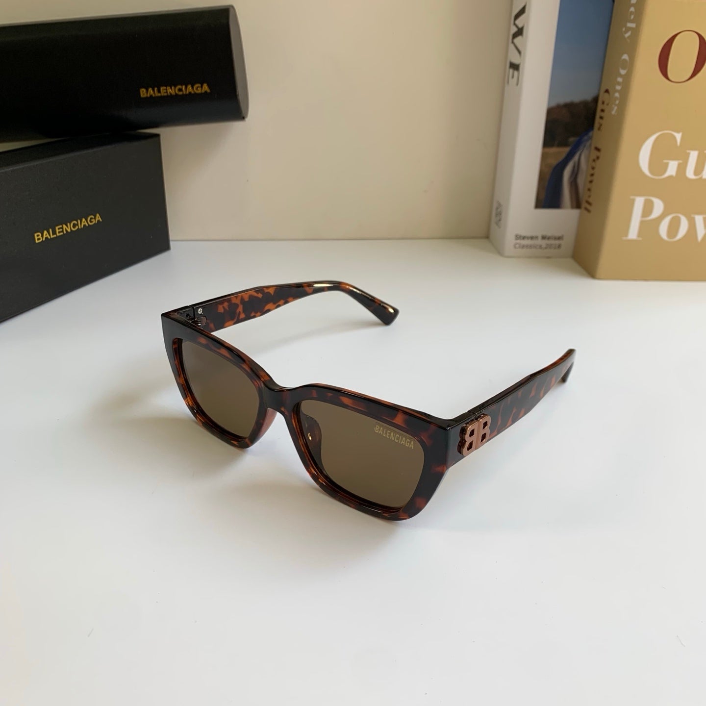 Balenciaga Square Black Lens Sunglasses for Men & Women - 372353 - detail image 2