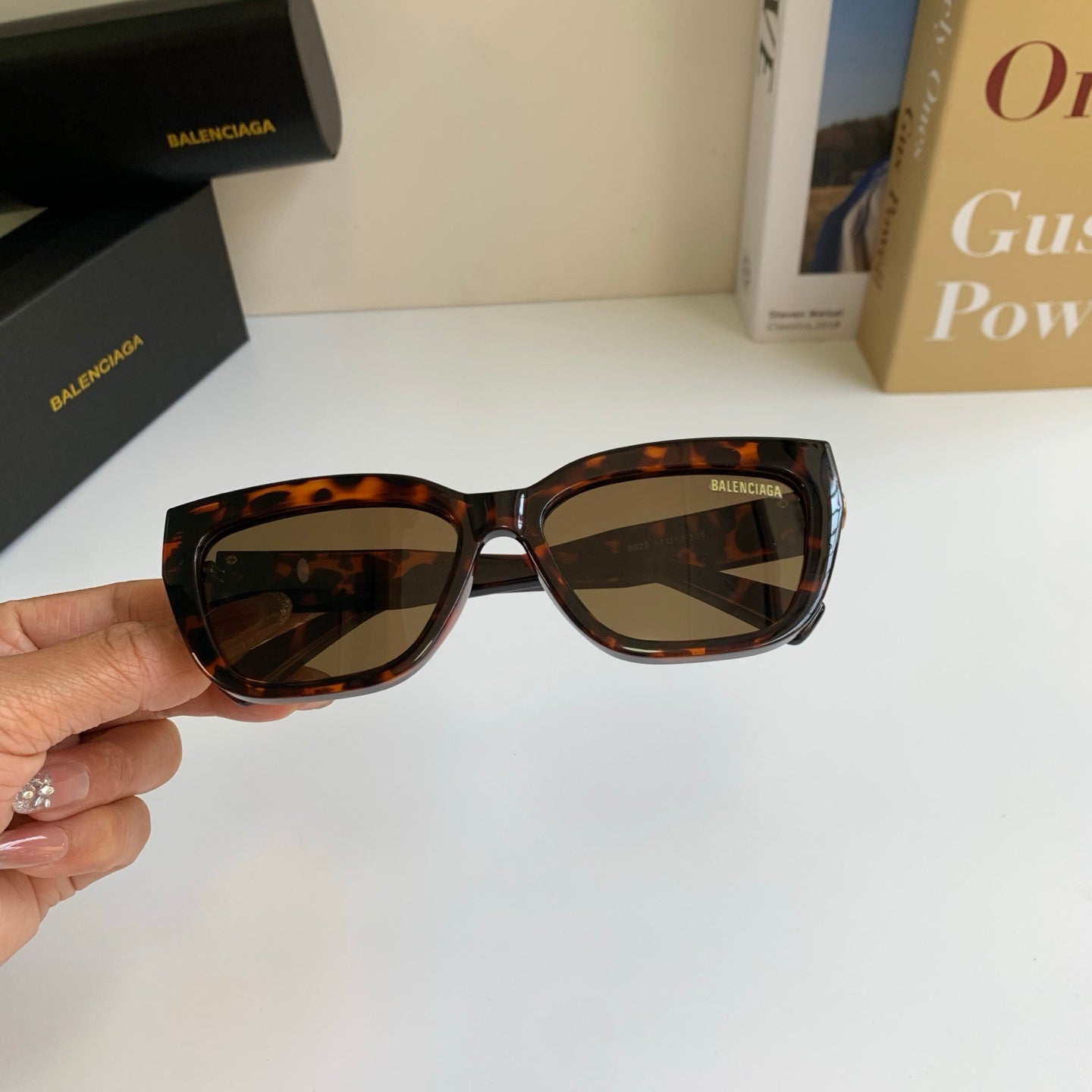 Balenciaga Square Black Lens Sunglasses for Men & Women - 372353 - detail image 3