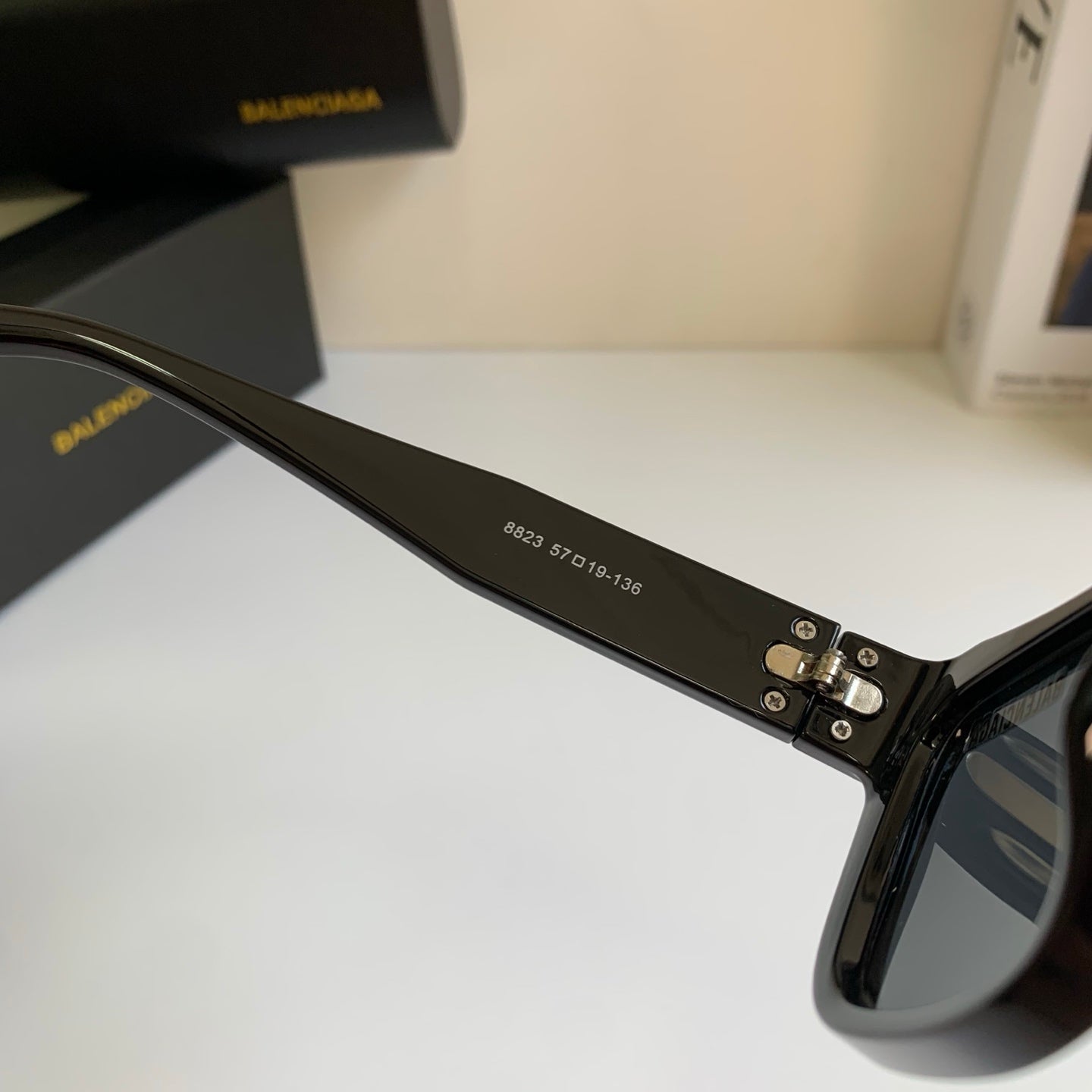 Balenciaga Square Black Lens Sunglasses for Men & Women - 372354 - detail image 6