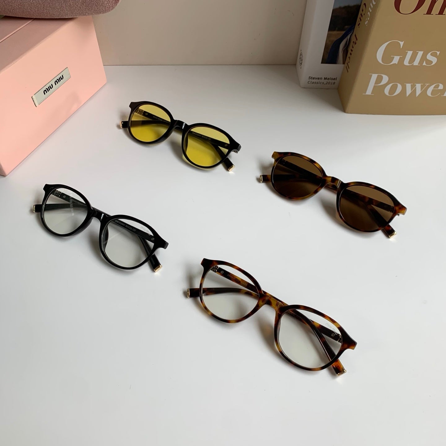 Miu Miu Blue-Light Fashion Gold Lens Sunglasses for Men & Women - detail image 9