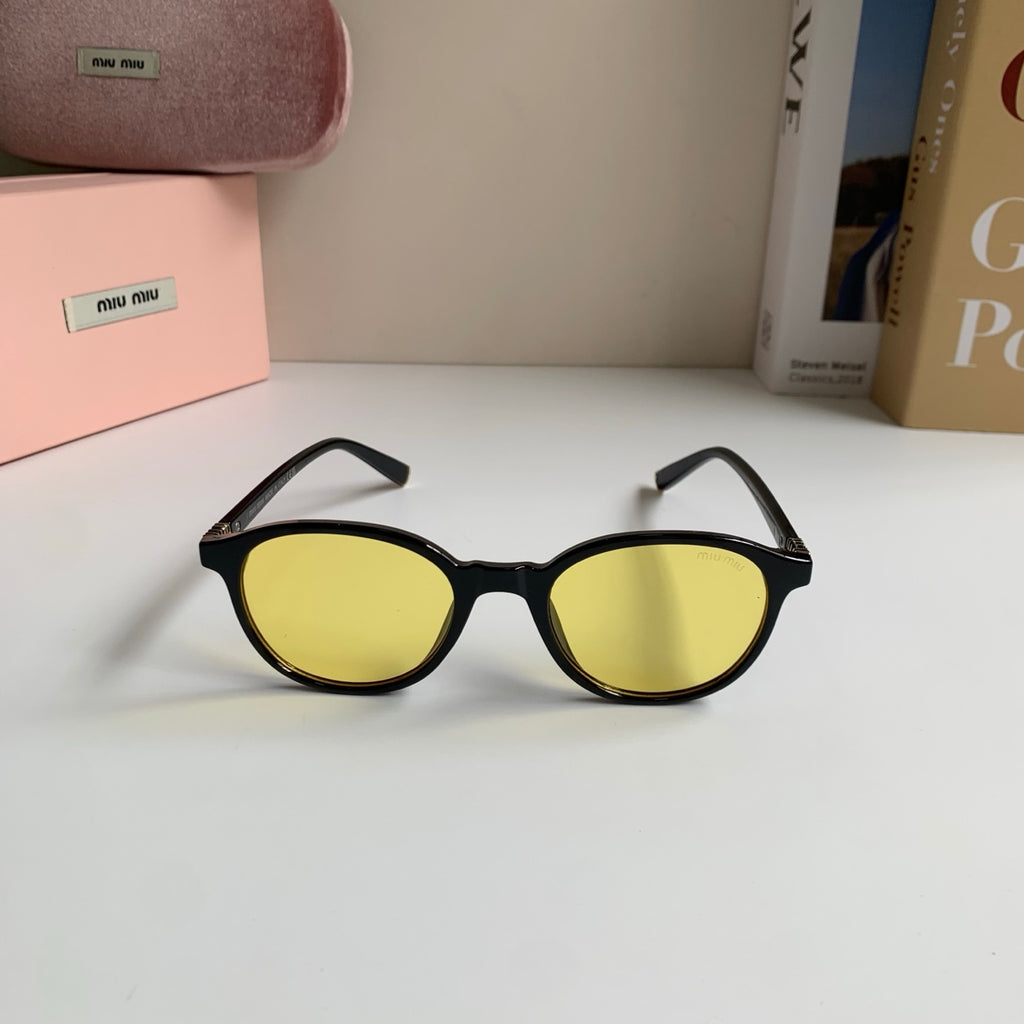 Miu Miu Blue-Light Fashion Gold Lens Sunglasses for Men & Women - detail image 3